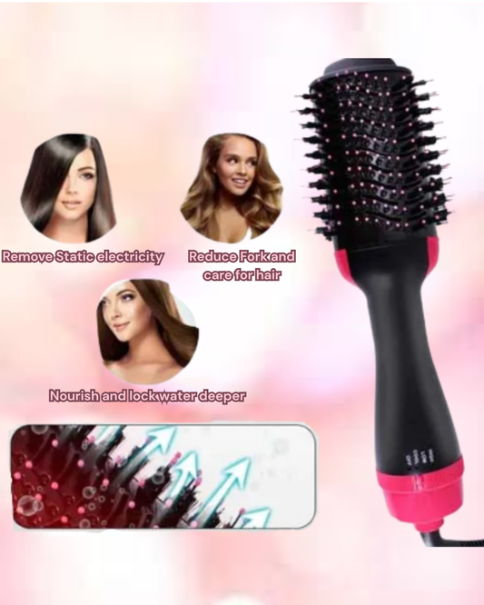 3-in-1 Hot Air Brush Hair Dryer & Styling