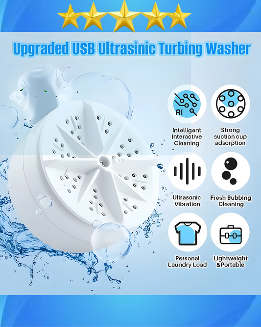 Portable Mini Washing Machine USB Rotating Turbine
