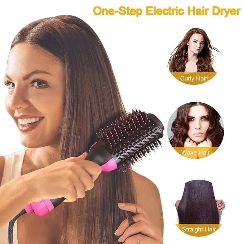 3-in-1 Hot Air Brush Hair Dryer & Styling